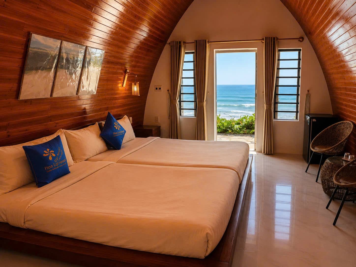 COMBO TRỌN GÓI ĂN & Ở 2 NGÀY 1 ĐÊM BUNGALOW SÁT BIỂN GIA ĐÌNH 2NL+2TE 2