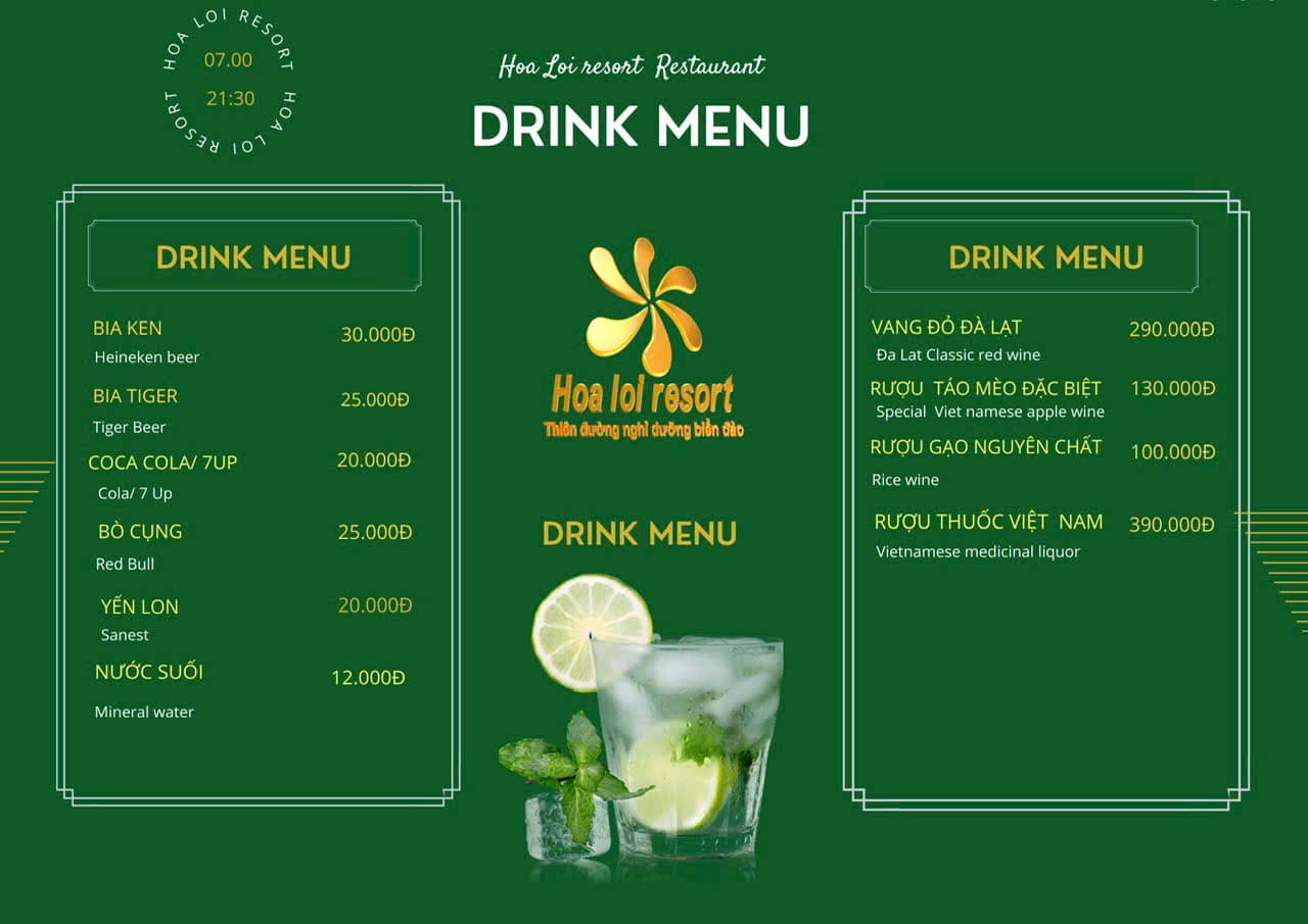 Menu page 2