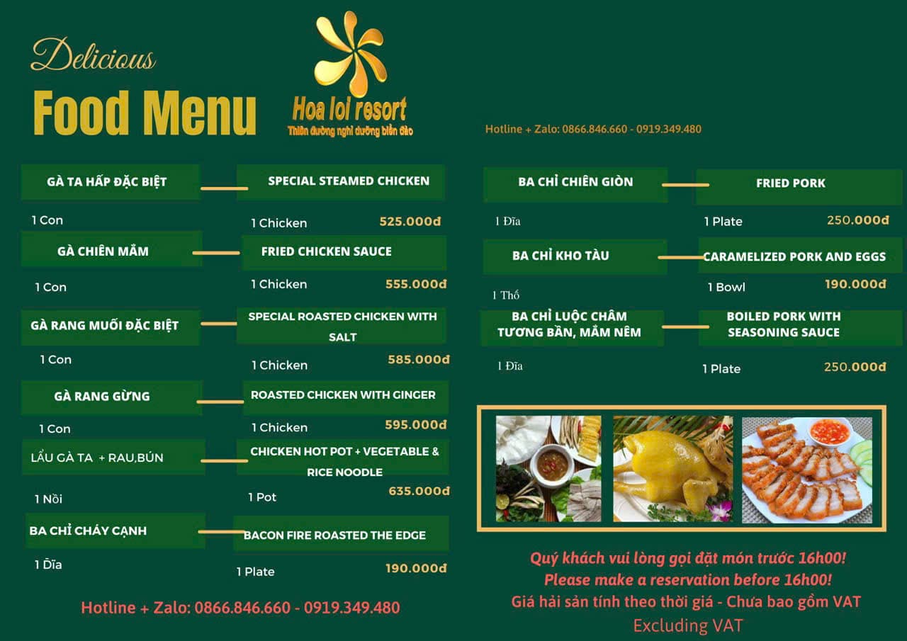 Menu page 6