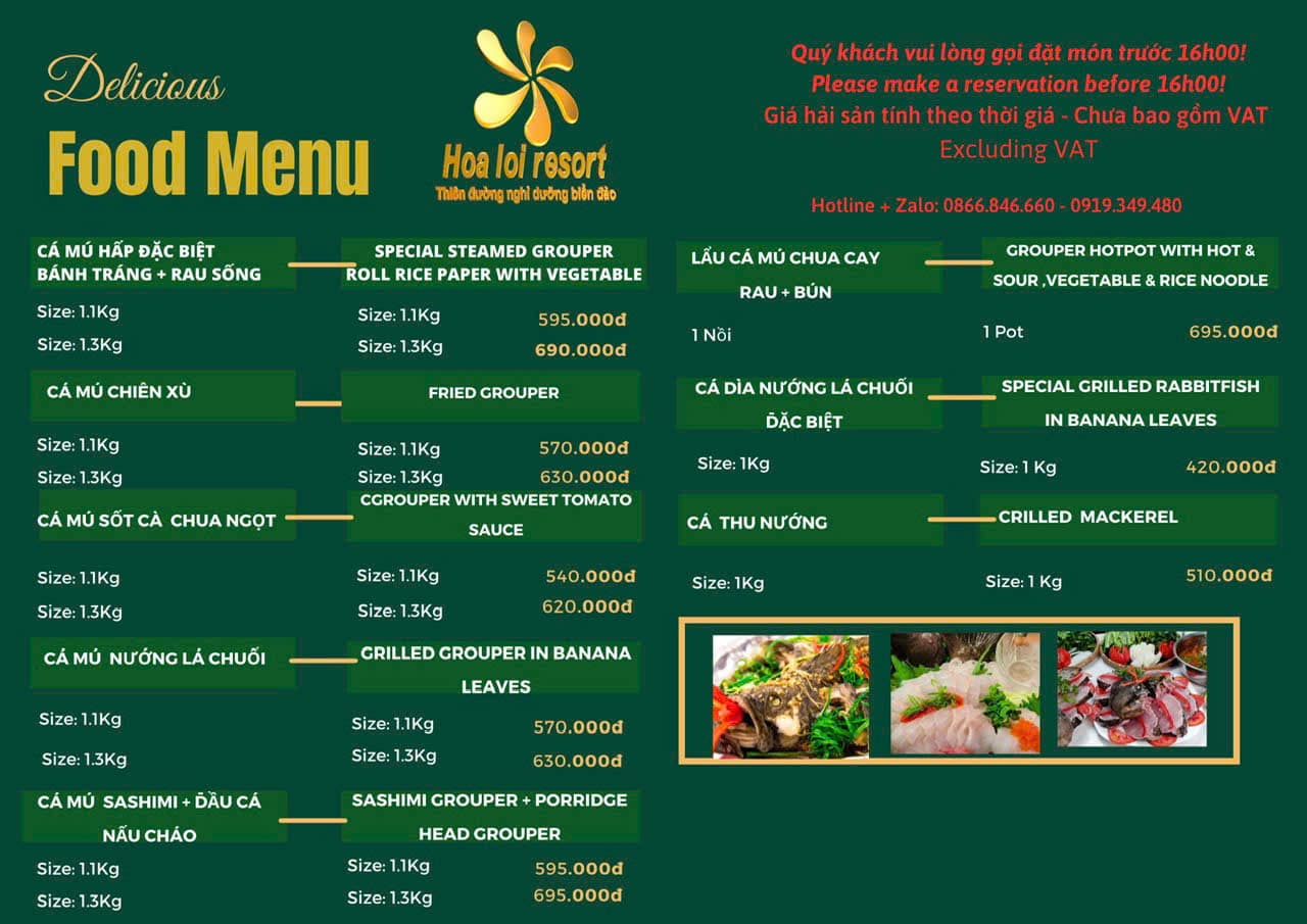Menu page 11